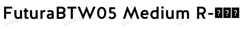 FuturaBTW05 Medium R字体转换
